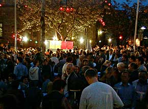 Weinhexennacht auf dem Marktplatz in Oberwesel am Rhein,  1999 Foto: WHO